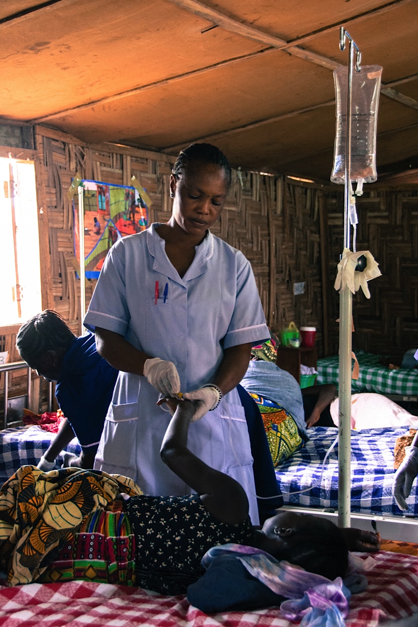 Inside a cholera treatment centre in Sierra Leone