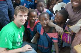 GOALie Eoin Lennon in Malawi